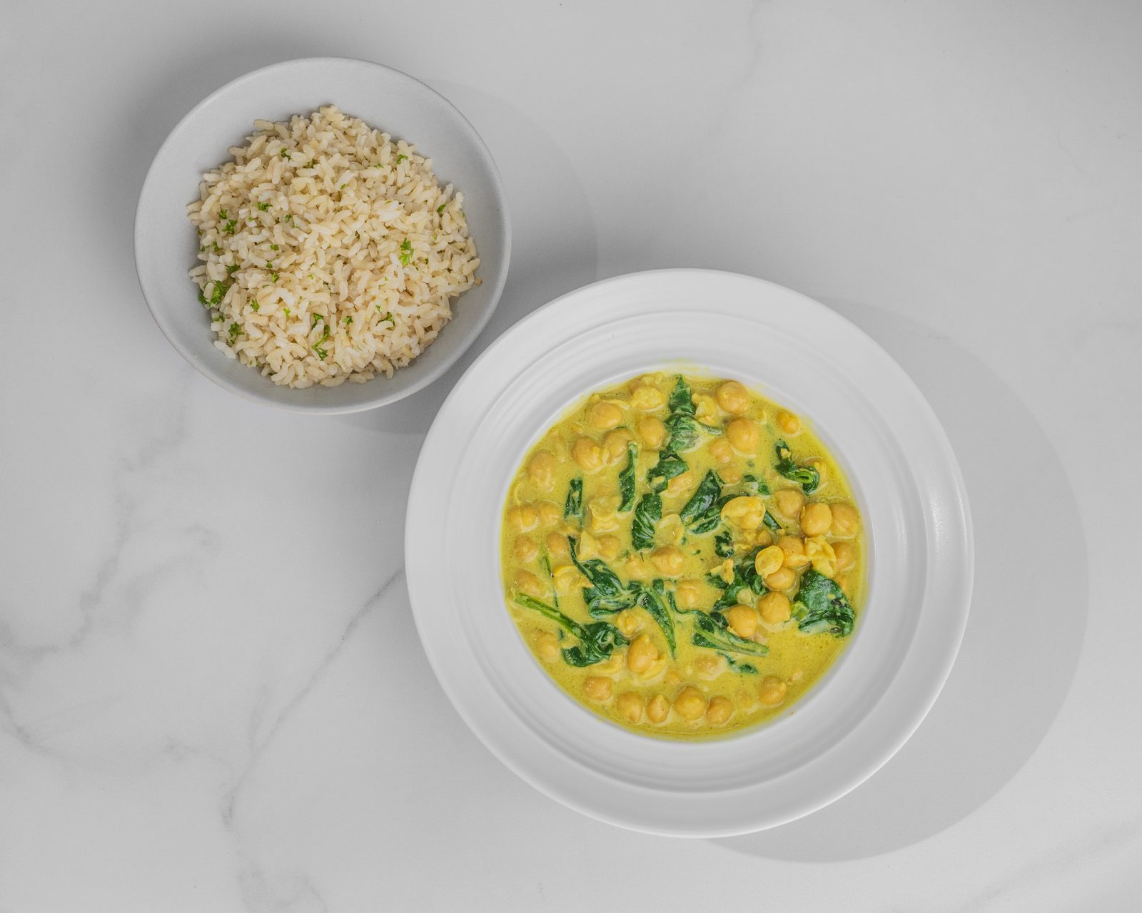 Curry de Garbanzos y Espinaca