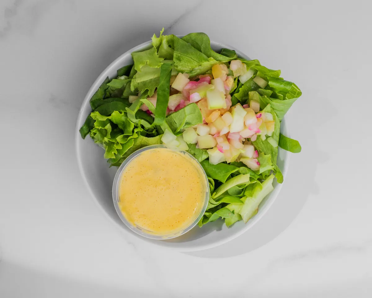 Ensalada Verde con Ceviche de Pepino