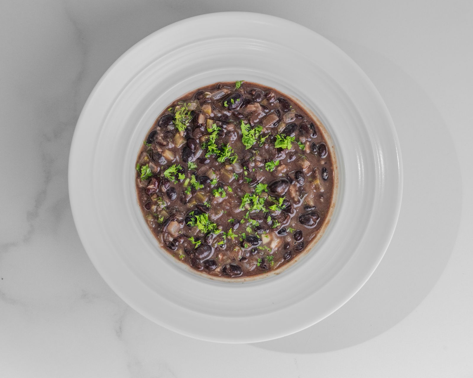 Frijoles negros arreglados