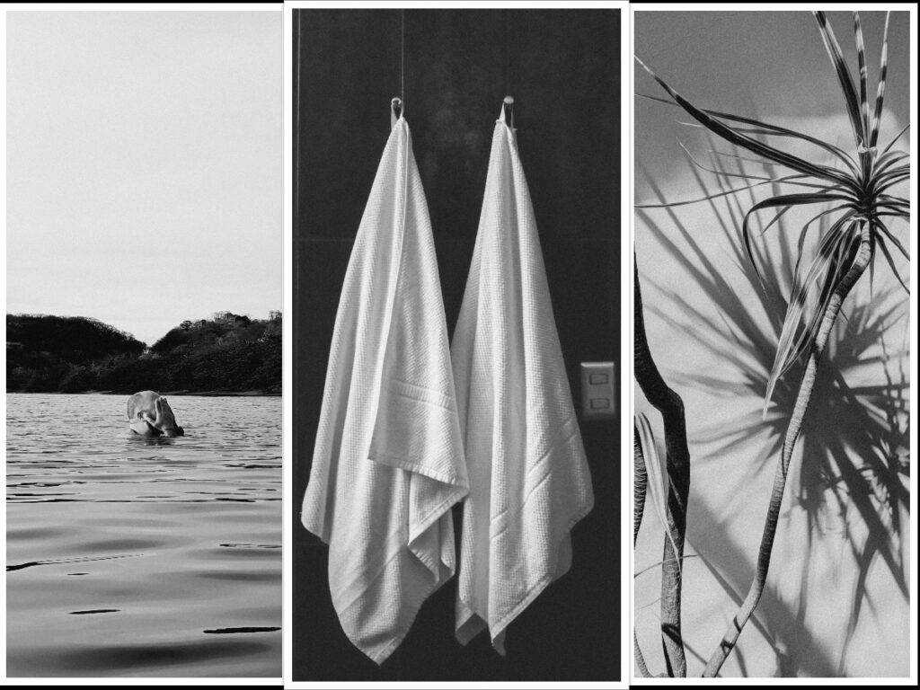 Alt: tres imágenes en blanco y negro por Cristóbal Serrá. 